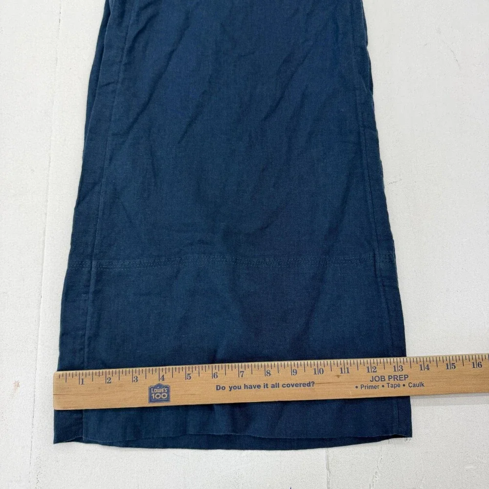 Banana Republic Pants Womens XXS Petite Blue Wide Leg Cropped Elastic Waist